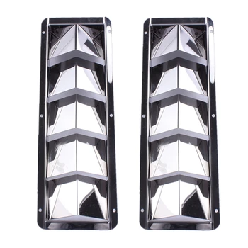 

2PCS Boat Stainless Steel Louver Vent Boat Marine 5 Slots Vent Boat Louver Vent