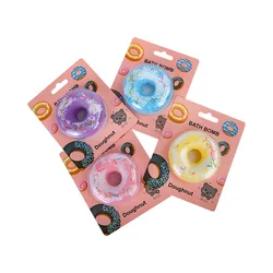 Bath Bombs Donuts, 110g Natural Bath Bomb,Handmade Bubble Bathbombs Essential Oils to Moisturize Skin, Gift For Women,Mom