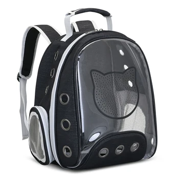 

Transparent Space Capsule Pet Breathable Panoramic Backpack Cat Dog Astronaut