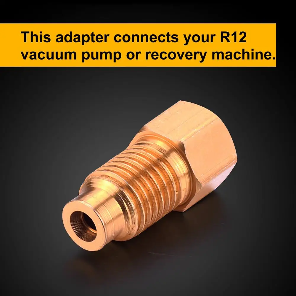 Acme Klimaanlage R12 To R134a Gewinde Heavy-Duty Behälter Vakuum Pumpe Adapter 