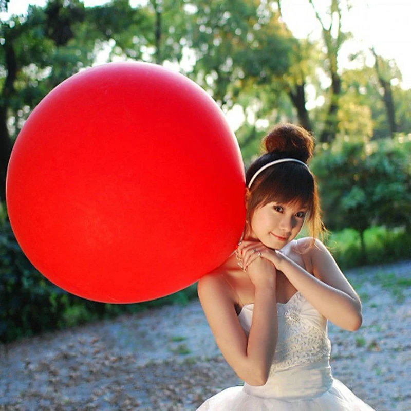 36 Inch Giant Balloon Colorful Blow Up Ball Balloon Helium Inflable Latex  Balloon For Wedding Birthday Party Decoration