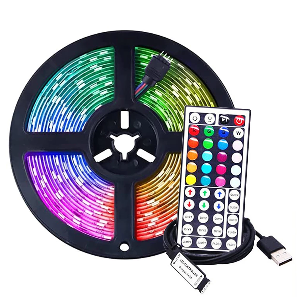 Светодиодная лента 5 м 10 RGB светильник В USB 5050 с пультом дистанционного управления