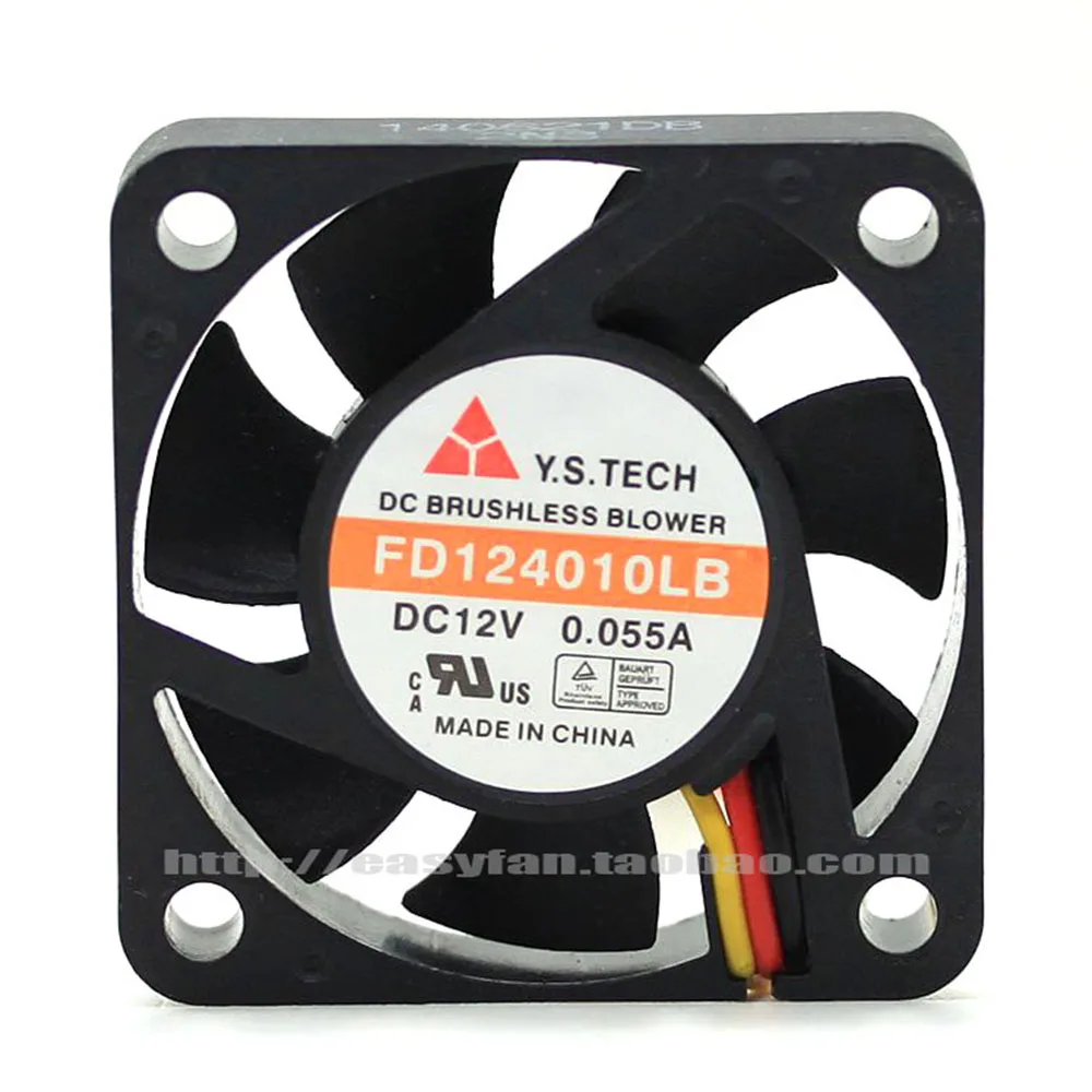 Вентилятор FD124010LB 4 см 40 мм 4010 дюйма 40x40x10 12 В а двойной шарикоподшипник бесшумный