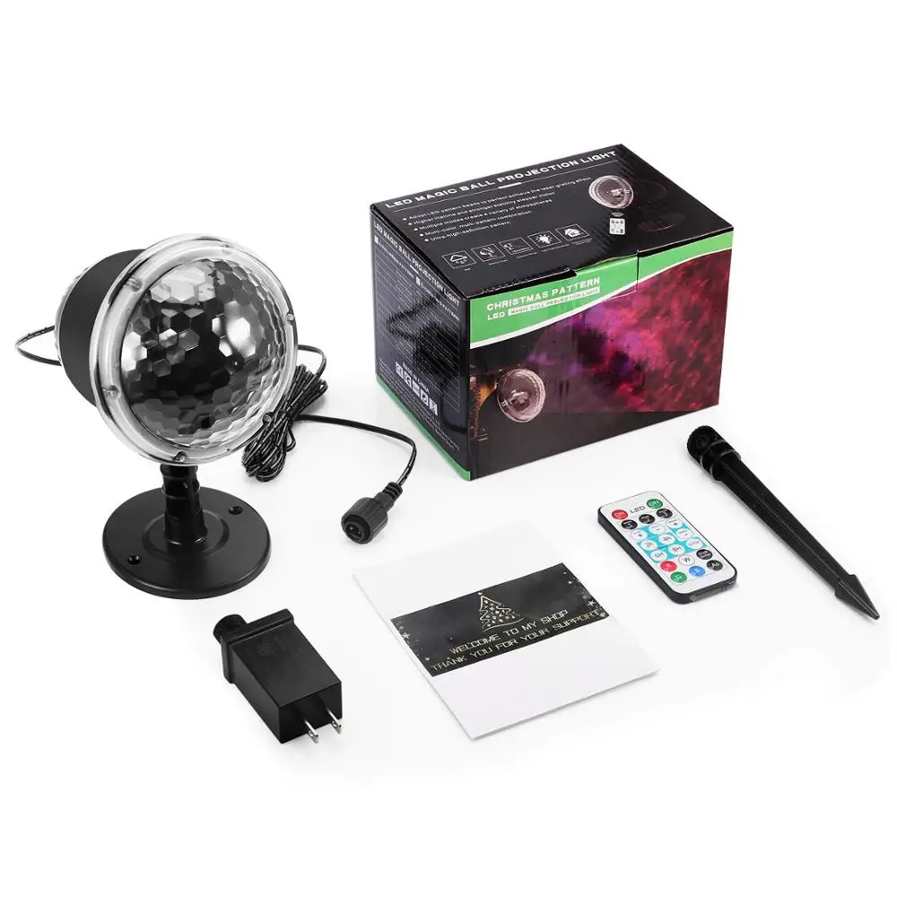 Inghoo Snowflake Spotlight, 2 in 1 Indoor Outdoor Decorative Landscape Lights Waterproof IP65 with Remote Controller
