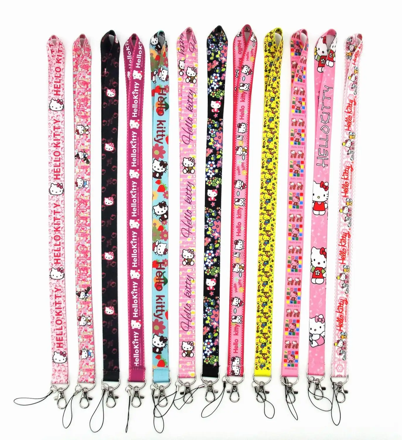 100piece/HELLO KITTY Mobile Phone Tether Pink Cute