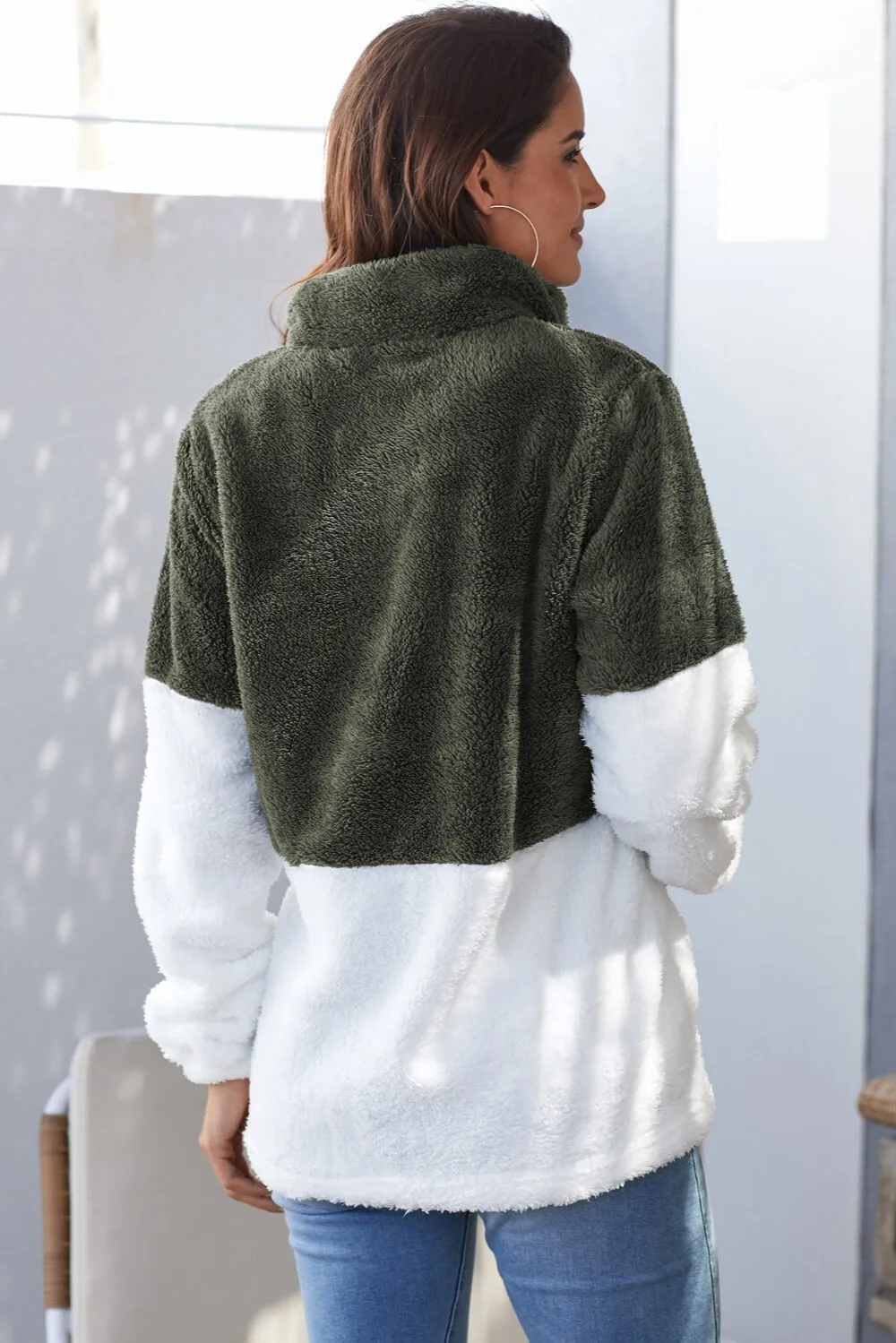 fluffy fleece pullover