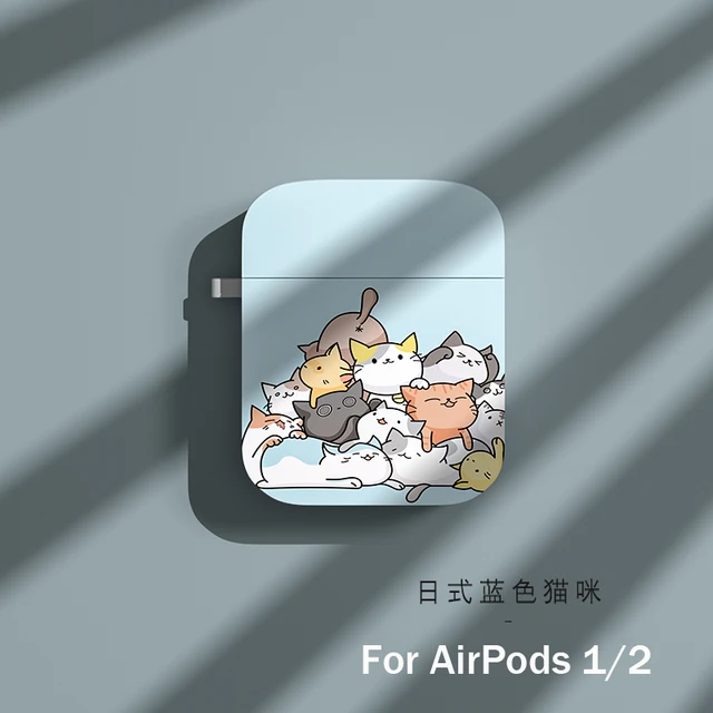 Earphone Case For AirPods 1 2 Silicone Wireless Bluetooth Earphone Cartoon Pictures Case For AirPods Pro Protective Cover For AirPods 1 2