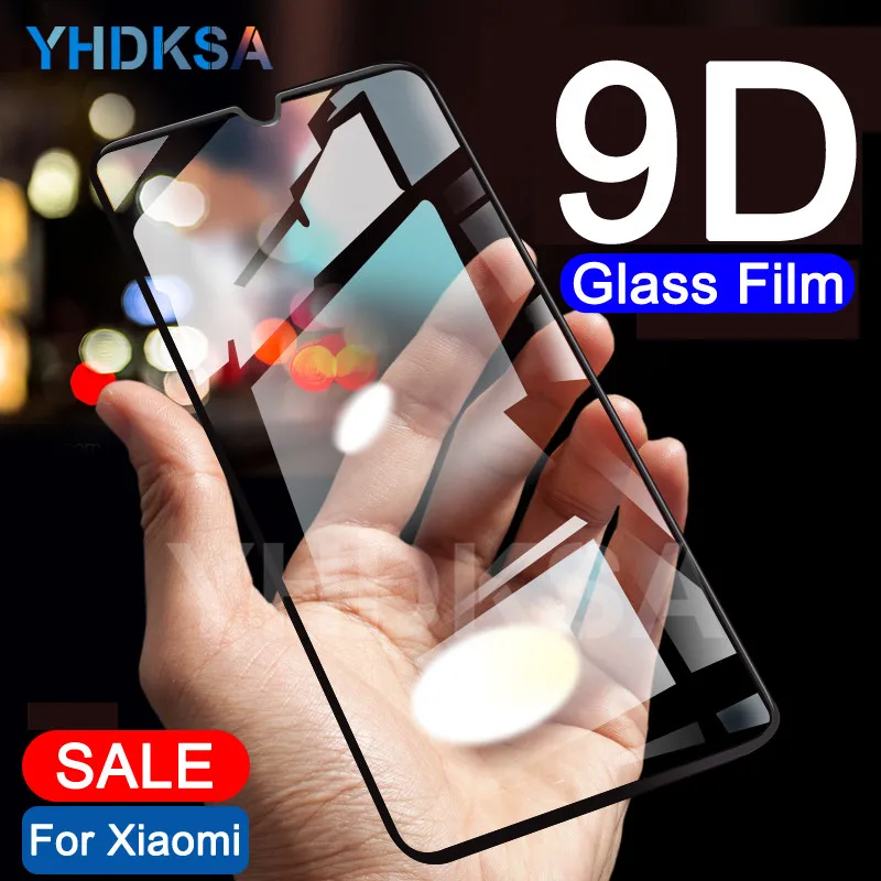 9D закаленное стекло на Xiaomi mi 9 CC9 CC9E mi 8 SE A1 A2 A3 Lite Pocophone F1 Защитная пленка для экрана