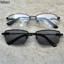 Модные мужские Бизнес фотохромные очки для чтения титановый сплав Сверхлегкая рама Смола очки с коробкой FML