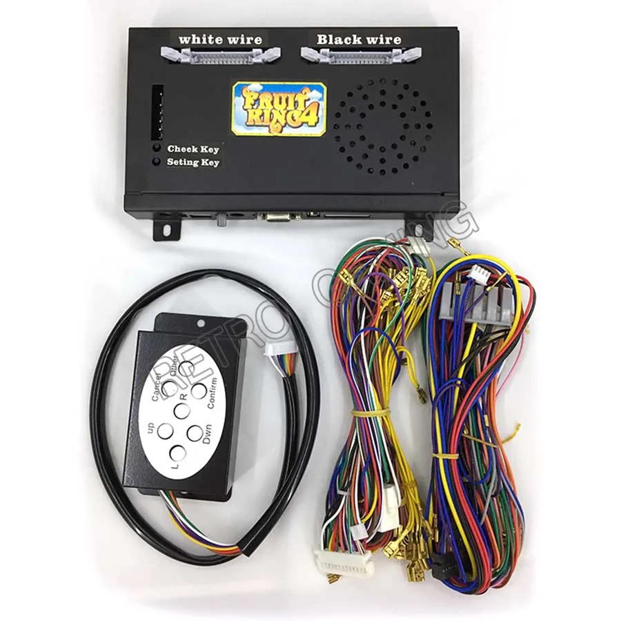 

1 set Fruit King 4 PCB Board with wires cable and keyboard for LCD Fruitking 4 Coin operated VIDEO Mario Slot Game Machine