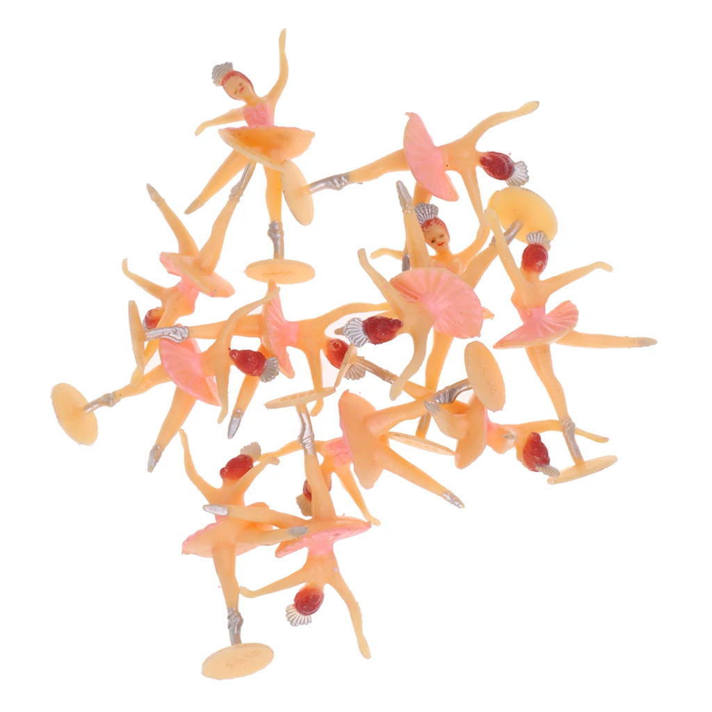 12pcs Mini Ballerina Dancing Girl Baby Shower Favors Party Table Decor Supplies