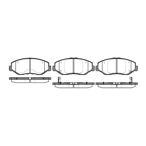 Колодки дисковые п.\ Honda CR-V II 2.0i 02 REMSA 0899.00