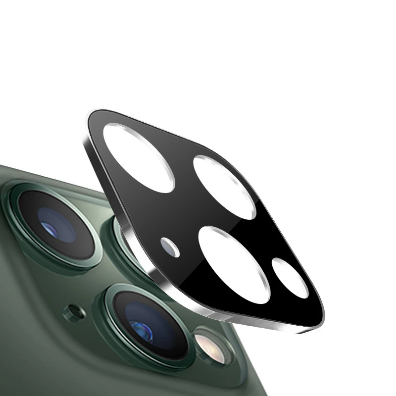 Серебристый Пленка из закаленного стекла для камеры для IPhone 11 Pro Max, защитная пленка для экрана, полная задняя защита для экрана для IPhone 11, экран камеры 9H - Цвет: Серебристый