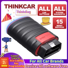 Thinkcar – ThinkDiag 4.0 outil de Diagnostic pour tout système, lecteur de Code de programmation de clé ECU, prise en charge de 15 Reset, OBD2