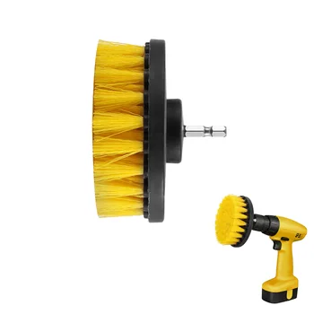 

4inch Drill Cleaning Brush Head Tool Power Scrubber Stiff Scrub Brush Bit Pad Bathroom Tile Tool