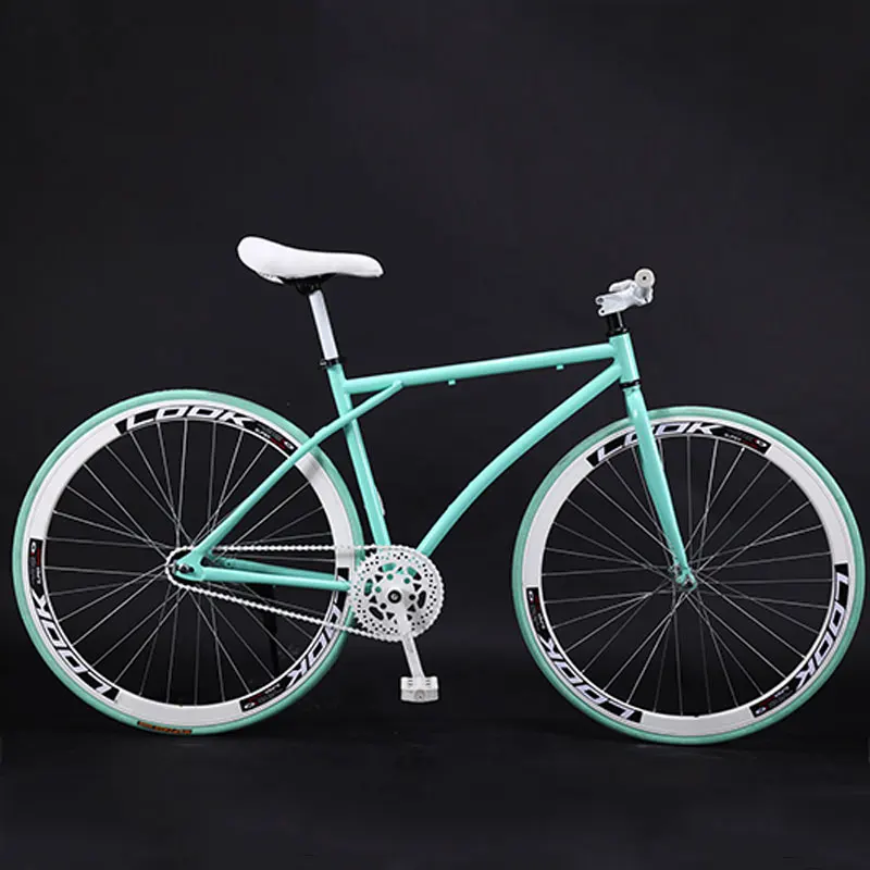 Bicycle Road Bike Fixed Gear Adult Men and Women Models Racing Solid Tire Single Speed Students New Cool