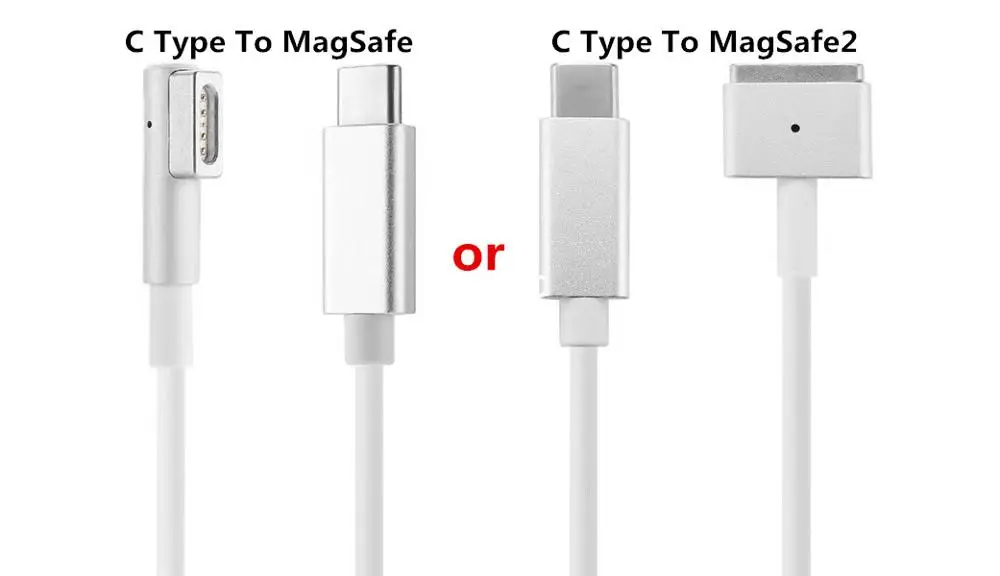 

Replacement 1.8m Magnetic USB-C Type MagSaf*1 2 L T Tip Cable Cord For Apple Macbook Pro Air 30W 61W 87W Charger Power Adapter