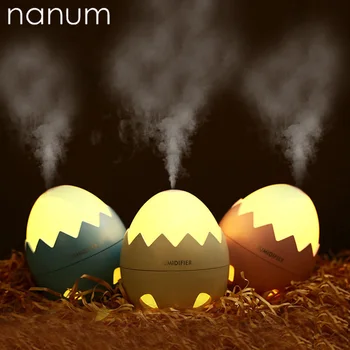 

3 in 1 Creative Essential Oil Diffuser Eggshell Humidifier with LED Light USB Fan Aromatherapy Fogger Car Air Freshener