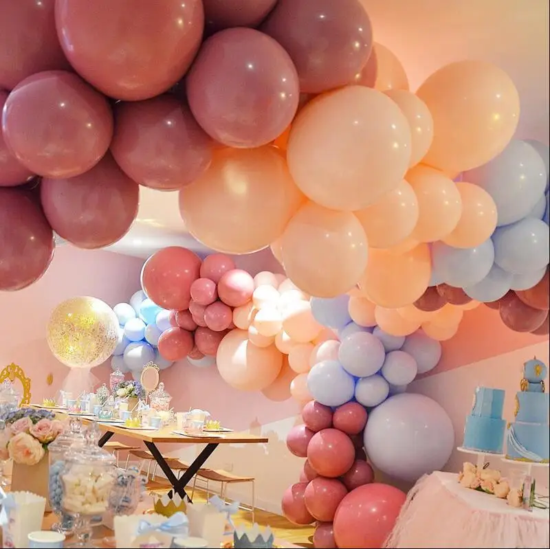Латексный Воздушный Шар Комплект гирлянды Ретро пыльно-розовые шары для свадьбы, дня рождения, вечеринки, декор для детского шоу, воздушный Шар АРКА, шары