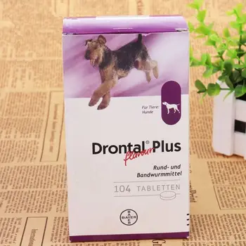

Drontal Plus For Dogs 104 Tablets (Tapeworm Dewormer for Dogs)