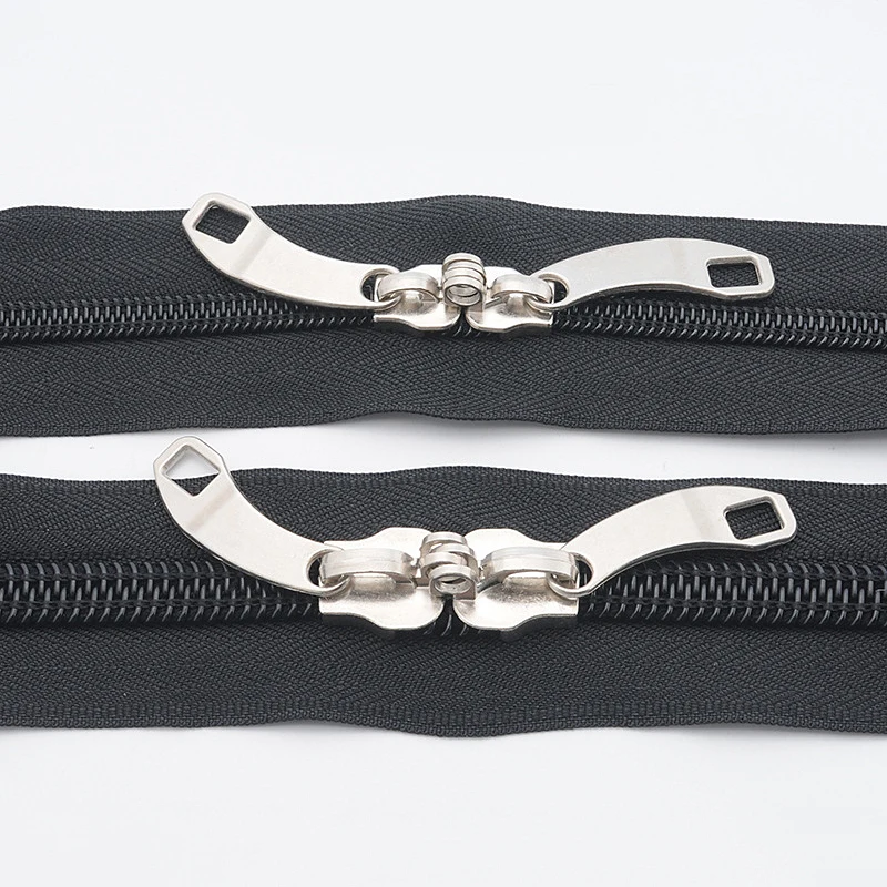 Zipper Repair Kit Zipper Pullers Zipper Sliders Zipper Heads 2 Pairs 5# 8# 10# Metal Zipper Accessories