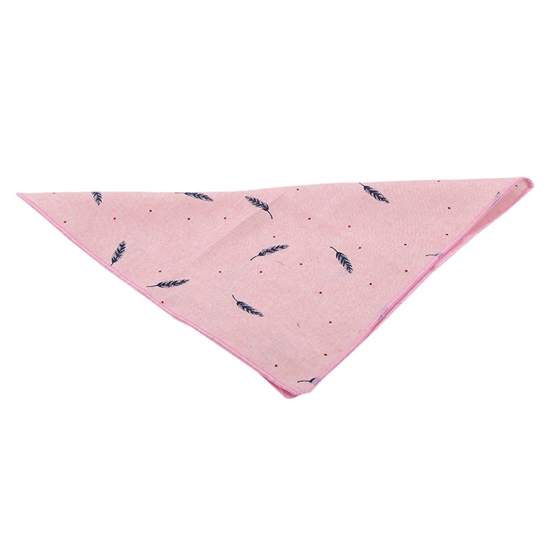 Новый бренд мужской Карманный квадратный носовой платок Дизайн хлопок печатных птичье перо мягкий легкий элегантный ручной работы