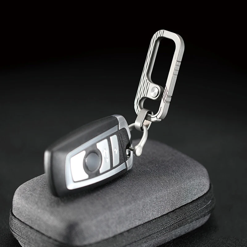 Top Luxury Men Women Titanium Car Key Chain Upscale Super Light Titanium KeyChain Fine Jewelry for Key Rings Best Gifts for Men