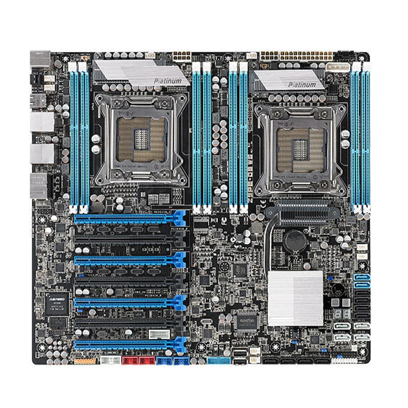 

For ASUS Z9PE-D8 WS Desktop motherboard C602 chipset LGA 2011 EEB DDR3 64GB SATA3.0 USB3.0 PCI-E 3.0 100% test intact
