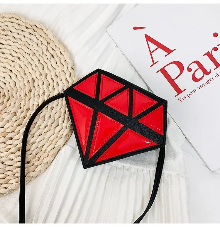 

New Style Fashion And Personality Cute Cartoon Pu Two-Multi-Color Selectable Cool Crossbody Bag