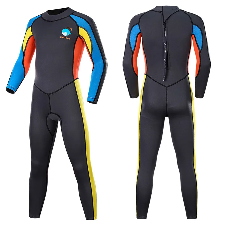 1180C-back zip 2 мм Детский Гидрокостюм для серфинга, Сноркелинга, плавания, Молодежные Гидрокостюмы из неопрена для девочек и мальчиков, весенние купальники - Цвет: 1180C-back zip