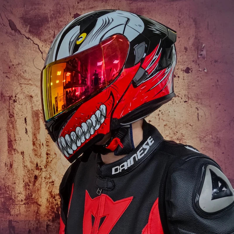 Orz-motorcycle Helmet For Men, Flip Up 