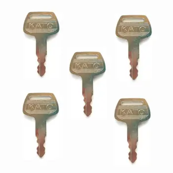 

5 Ignition Starter key For KATO Excavator Heavy Construction Equipment KV02 HD Free Shipping