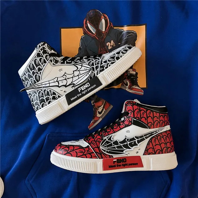 US $18.82 COOLVFATBO Men Sneakers Comfortable Breathable Men Shoes High Quality Trend Spiderman Brand Men Cas