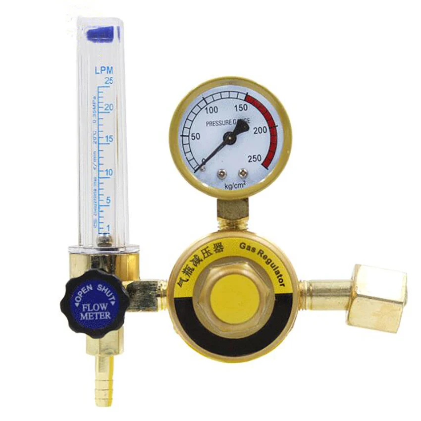 CO2 газовый регулятор с двойным газовым фильтром 36 В/220 В расходомер сварочный газовый регулятор клапаны сварочный манометр для Mig Tig сварочный аппарат