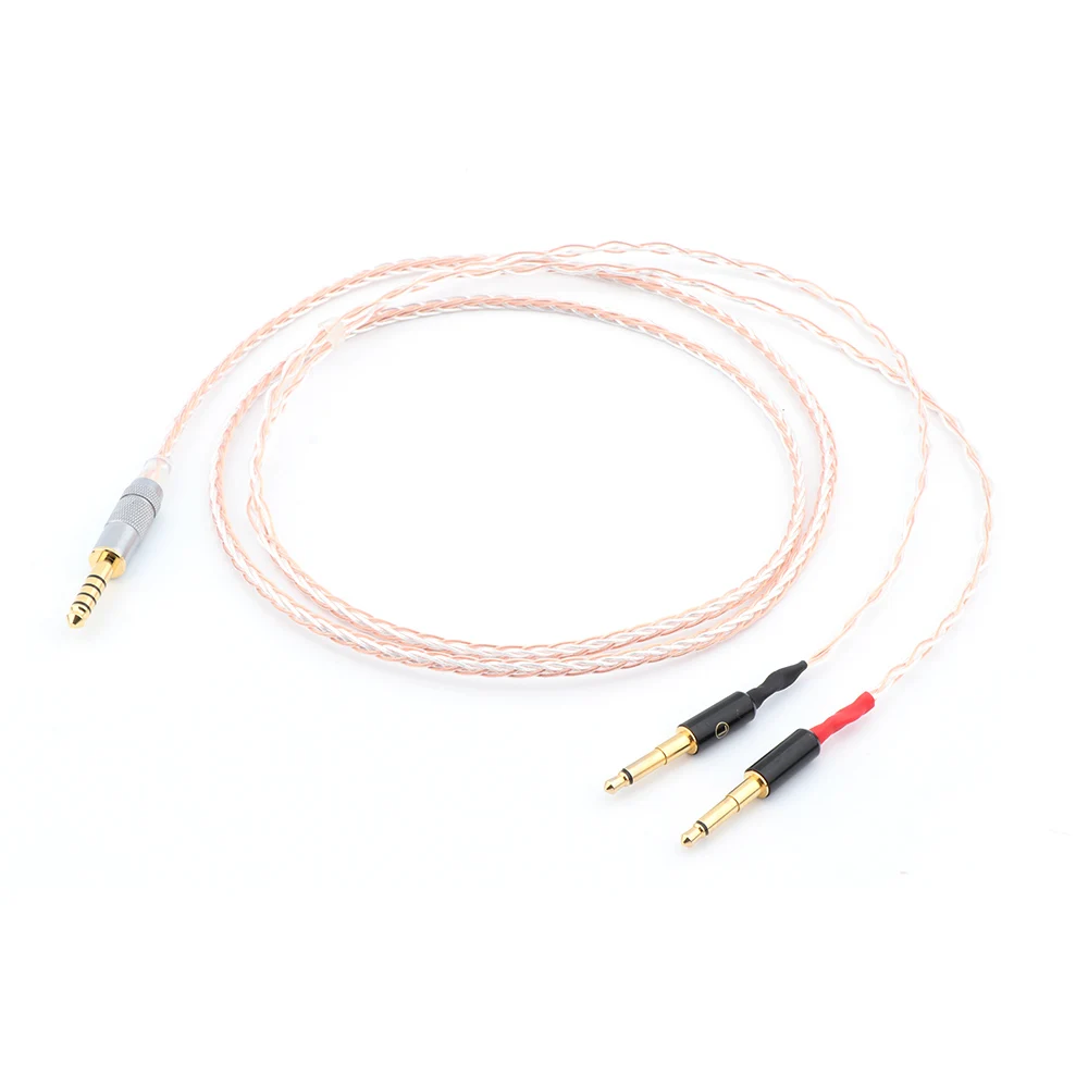 HI END 8cores Replacement Headphones Cable Audio Upgrade Cable Meze 99 Classics Focal Elear Headphones