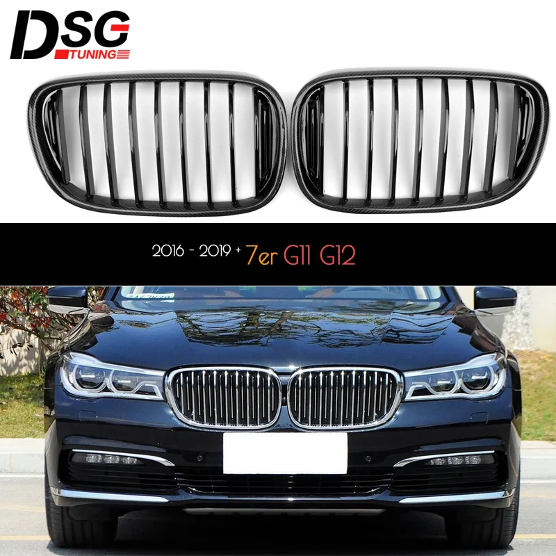1-Slat Замена радиатора для BMW 2016 - 2019 7 серии G11 G12 750i 740i с отделкой из углеродного