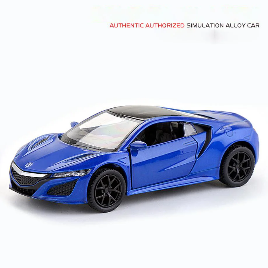 Hot 1:36 Scale Wheel Hondas Acura Nsx Diecast Super Sport Car Metal Model Pull Back Vehicle Alloy Toys Collection For Gifts