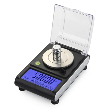 

50g 0.001g Digital Electronic Scale 0.001g Precision Touch LCD Digital Jewelry Diamond Scale Laboratory Plates Weight Balance