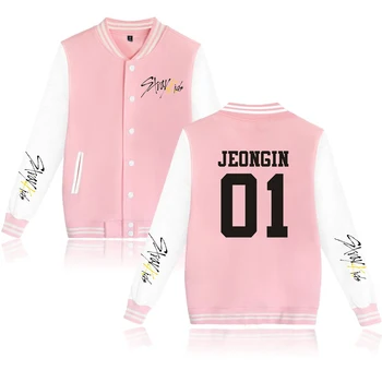

2D Stray Kids Yellow Wood trandy Casual Women/Men winter Printed streetwear 2019 Hot Sale Long Sleeve Baseball Jacket Clothes
