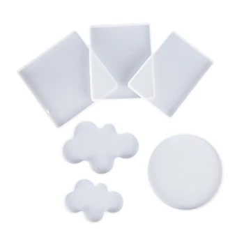 

Square Rectangle Cloud Shape Silicone Mold Jewelry Making Resin Mould Epoxy Pendant Ornaments DIY Tool Decorative