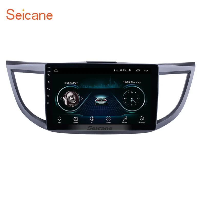 Автомобильный мультимедийный стерео плеер Seicane экран 10 1 дюйма для Honda CRV 2011 2012 2015