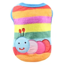 Милая Одежда для собак, кошек, щенков, свитер для маленьких щенков, мягкая рубашка для питомцев, пальто для кошек, одежда для собак, разноцветная одежда для домашних животных