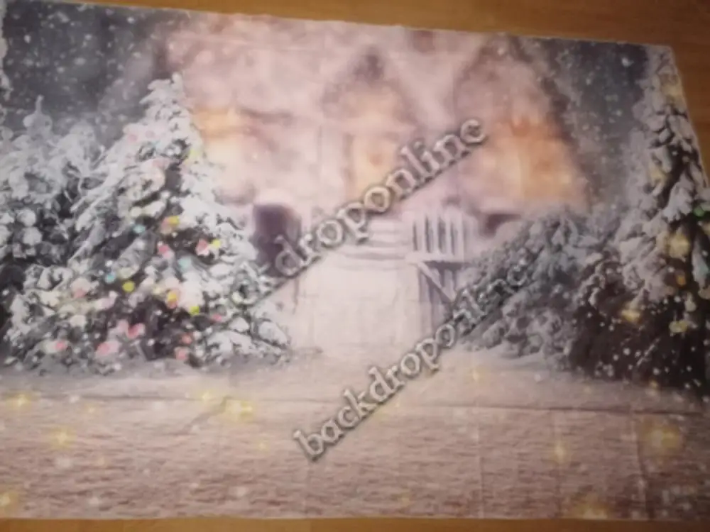 Фон для фотосъемки с изображением зимнего снега, дерева, Рождества, фон для фотосъемки с рождеством, реквизит для фотосъемки, вечерние виниловые Декорации для дома