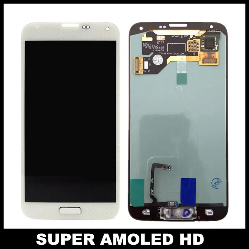 Для Samsung Galaxy S5 i9600 G900 G900F телефон LCDs AMOLED ЖК дисплей кодирующий преобразователь