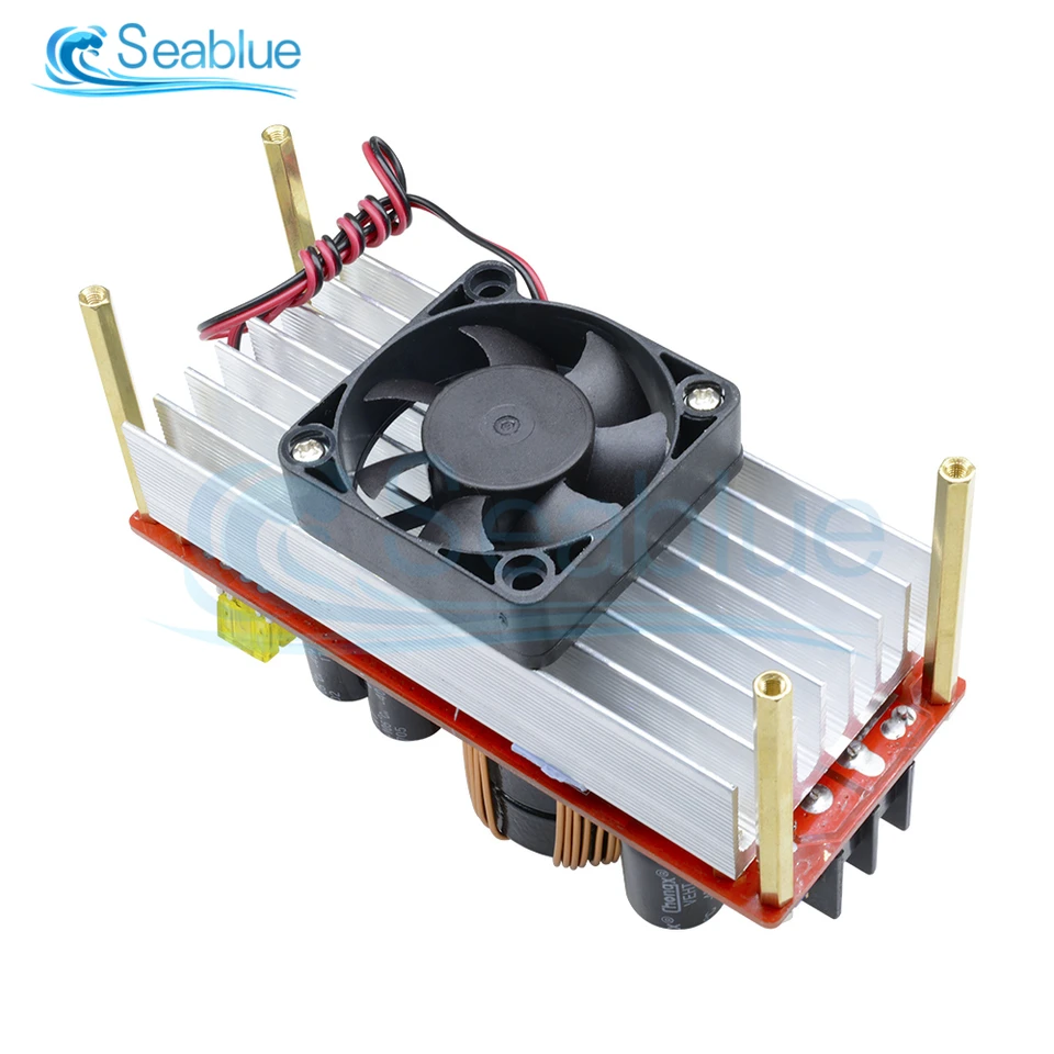 Convertitore Boost DC-DC Goick 1500W 30A - Modulo Di Alimentazione Da 10-60V A 12-97V Con Ventola Intelligente E Protezioni - 2