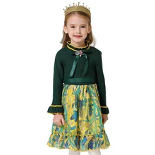 Теплые свитера с цветочным рисунком для маленьких девочек на Рождество; сезон осень-зима; детское платье на свадьбу; праздничное платье принцессы; Одежда для маленьких девочек 3-9 лет