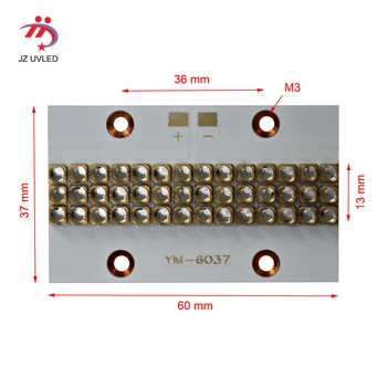 

UV LED splicing module forUV flatbed printer furniture UV varnish baking dry curing UV LED lamp 6565 chip 60*37mm