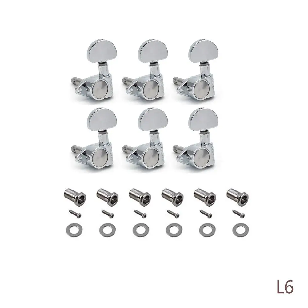 

Silver Metal Machine Heads Knobs Guitar String Tuning Pegs Machine Head Tuners Musical Instruments Guitar Accessories