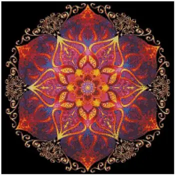 

Mandala patterns Counted Cross Stitch 11CT 14CT DIY Chinese Cross Stitch Kits Embroidery Needlework Sets