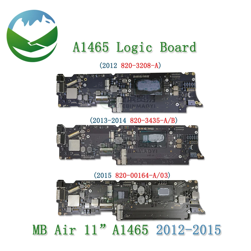 

Origina A1465 Motherboard for MacBook Air 11" 820-3208-A 820-3435-A/B 820-00164-A/03 A1465 Logic Board 2012 2013 2014 2015 Year